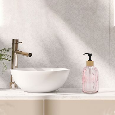Round Bottom Vertical Stripe Soap Dispenser 13.53oz 1 Pc