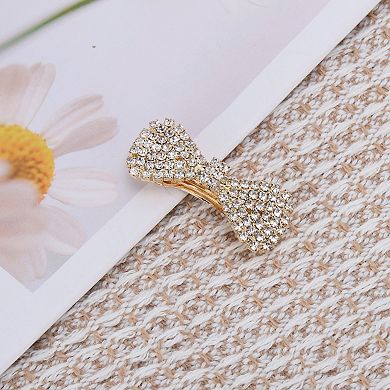 Grace Crystal Bow Hair Barrettes 1 Pc
