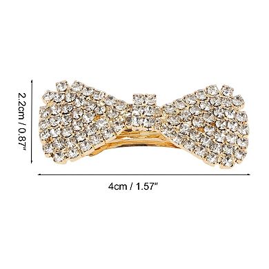Grace Crystal Bow Hair Barrettes 1 Pc