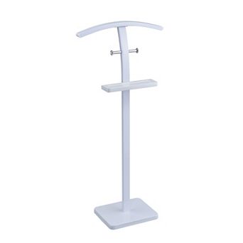Kings Brand Furniture Freestanding Clothing Valet Rack Stand, Metal & Wood Suit Rack & Clothing Bar