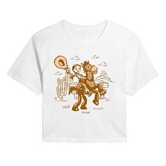 Juniors' Disney / Pixar's Toy Story 5 Jessie & Bullseye Cropped Tee
