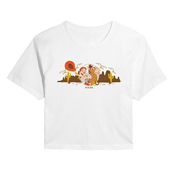 Juniors' Disney / Pixar's Toy Story 5 Jessie & Bullseye Desert Cropped Tee