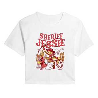 Juniors' Disney / Pixar's Toy Story 5 Sheriff Jessie Western Cropped Tee