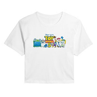 Juniors' Disney / Pixar's Toy Story 5 Character Lineup Cropped Tee