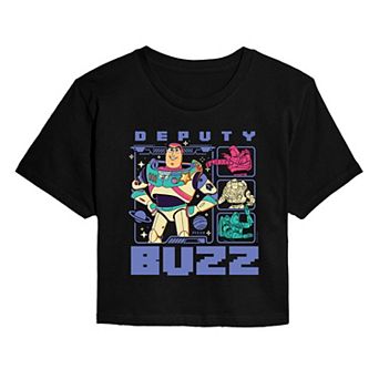 Juniors' Disney / Pixar's Toy Story 5 Deputy Buzz Cropped Tee
