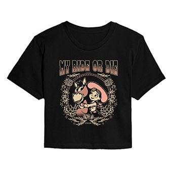 Juniors' Disney / Pixar's Toy Story 5 Jessie & Bullseye Cropped Tee