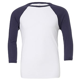 Bella + Canvas Unisex Adult Triblend 3/4 Sleeve Baseball T-Shirt