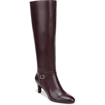 LifeStride Glenore Women's Faux Leather Zip Knee-High Boots