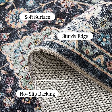 ANIXOL Washable Foldable Vintage Area Rug