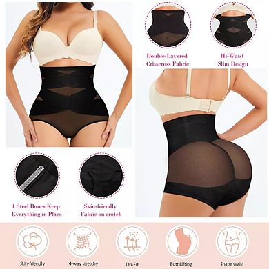 Nebility Womens Tummy Control Body Shaper with High Waist Trainer