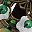 Flower Darkgreenwhite