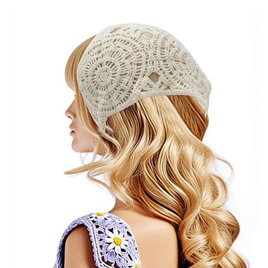 Knitted Triangle Bandana for Women 2 Pcs