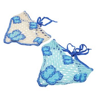 Knitted Triangle Bandana for Women 2 pc
