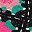 Flowers Black Beige