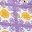 Flowers Purple Beige