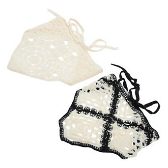 Knitted Triangle Bandana for Women 2 pc