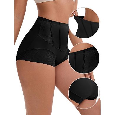 4 Packs Women's High-Waisted Hip Lifting Tummy Control Underwear Seamless Shaping Panties