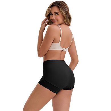 4 Packs Women's High-Waisted Hip Lifting Tummy Control Underwear Seamless Shaping Panties