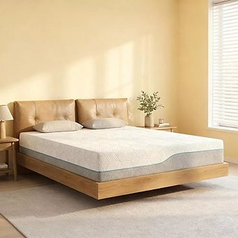 Opoiar 16 Inch Memory Foam Mattress, Dual Firm Flip Design, Cooling Gel Plush High Density Support B