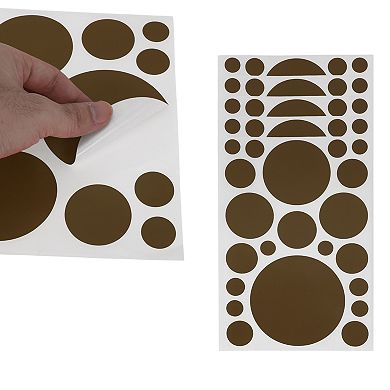 Mall Large Round Dots Gift Stickers 6 Pcs