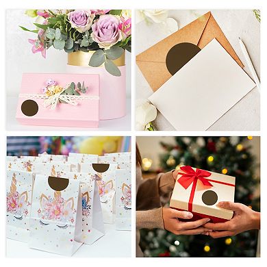 Mall Large Round Dots Gift Stickers 6 Pcs