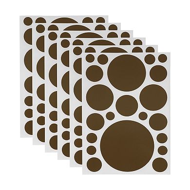Mall Large Round Dots Gift Stickers 6 Pcs