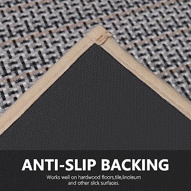 BOGASYL Non Slip Kitchen Rugs Sets of 2 Absorbent Kitchen Mat for in Front of Sink