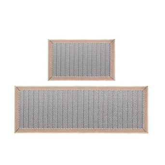 BOGASYL Non Slip Kitchen Rugs Sets of 2 Absorbent Kitchen Mat for in Front of Sink