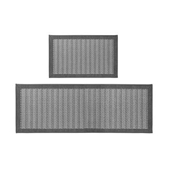 BOGASYL Non Slip Kitchen Rugs Sets of 2 Absorbent Kitchen Mat for in Front of Sink