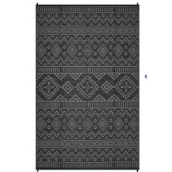 Boho Geometric Outdoor Rug for Patio &Deck Durable Waterproof Reversible Rug for Backyard Picnic