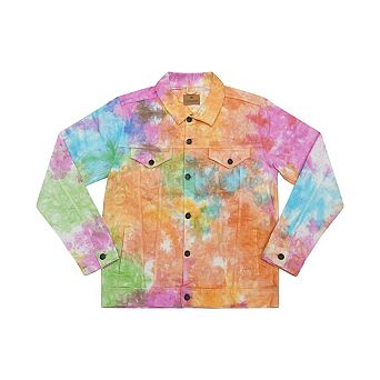 Colortone Unisex Adult Tie Dye Denim Jacket