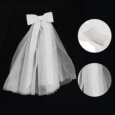 Double Layer Wedding Veil 19.69" 1 Pc