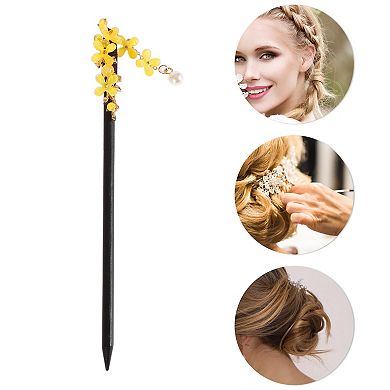 Tassel Wood Hair Chopstick for Women 7.09" 1 Pc