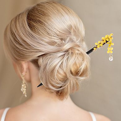 Tassel Wood Hair Chopstick for Women 7.09" 1 Pc
