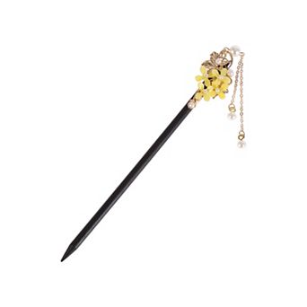 Tassel Wood Hair Chopstick for Women 7.09" 1 pc