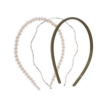 Solid Color Hairband for Women 3 pc