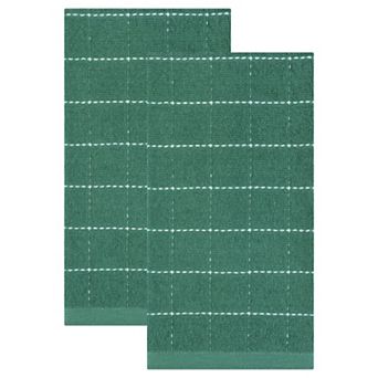 Pure Cotton Dish Cloths for Kitchen, 2 Pack Highly Absorbent Kitchen Towels for Cleaning 15" x 25"