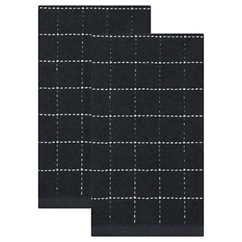 Pure Cotton Dish Cloths for Kitchen, 2 Pack Highly Absorbent Kitchen Towels for Cleaning 15" x 25"