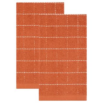 Pure Cotton Dish Cloths for Kitchen, 2 Pack Highly Absorbent Kitchen Towels for Cleaning 15" x 25"