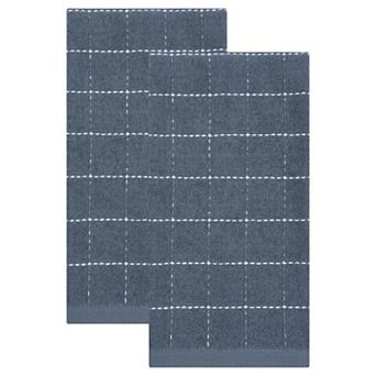 Pure Cotton Dish Cloths for Kitchen, 2 Pack Highly Absorbent Kitchen Towels for Cleaning 15" x 25"