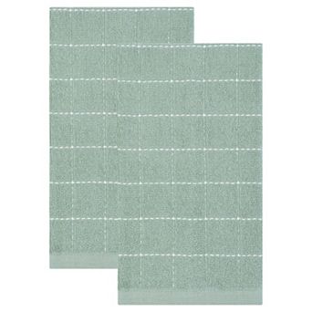 Pure Cotton Dish Cloths for Kitchen, 2 Pack Highly Absorbent Kitchen Towels for Cleaning 15" x 25"