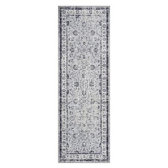 ANIXOL Washable Vintage Faux Wool Area Rug