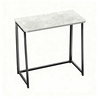 Small Folding Desk for Space Saving - Easy Assembly, Portable, Lightweight