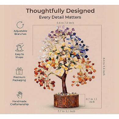 Chakra Crystal Tree for Home Office Decor Positive Energy