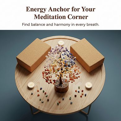 Chakra Crystal Tree for Home Office Decor Positive Energy