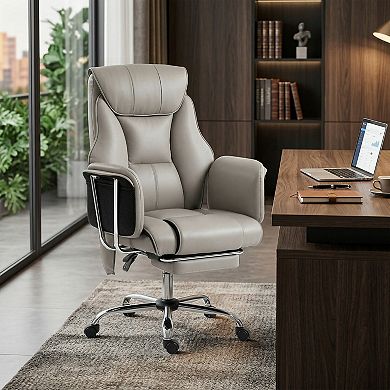 HOMCOM Massage Office Chair with 6 Points Vibration, Desk Chair