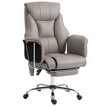 HOMCOM Massage Office Chair with 6 Points Vibration, Desk Chair,