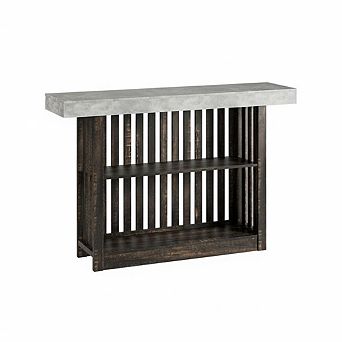 63" Bar Height Pub Table with 2 tier Storage Shelves,Modern Counter Table for Dining Room, Bistro