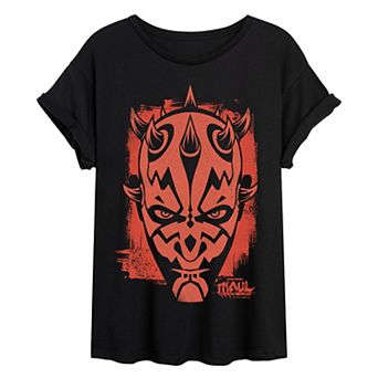 Juniors' Star Wars: Maul - Shadow Lord Oversized Tee