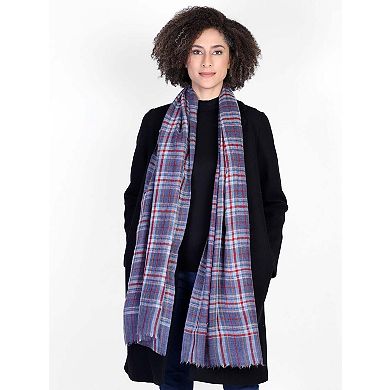 Blue Plaid Scarf